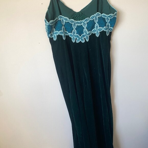 Zara Women's Green and Blue Dress - Picture 4 of 5